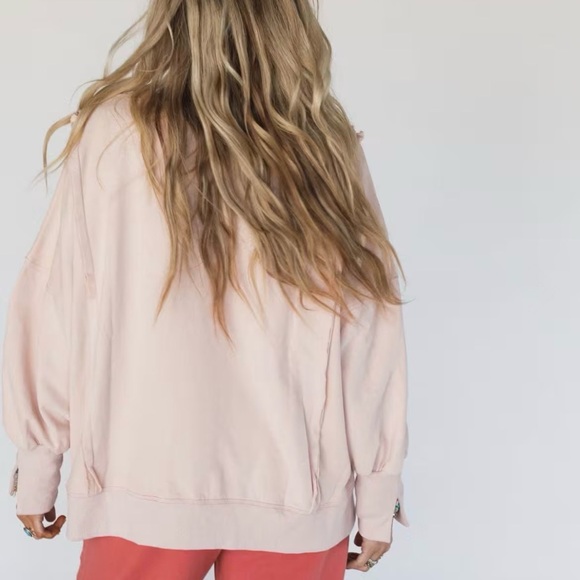 Easel Multicolor “LOVE” Patchwork Sweater - Picture 4 of 5